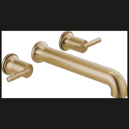 DELTA 3-hole 8" wall installation Hole Wall-Mount Tub Filler Faucet, Champagne Bronze T5759-CZWL